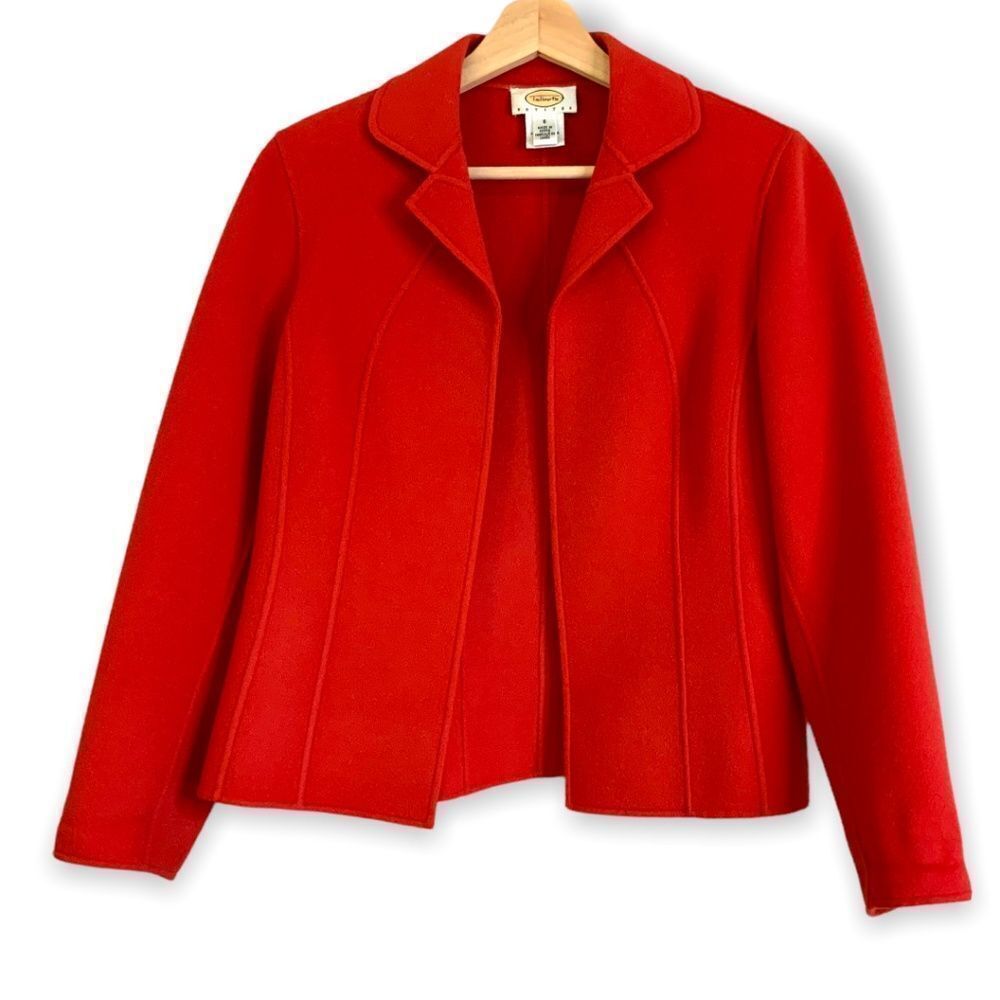 NWOT condition | 100% Wool | Tailored Blazer | Gorgeous brick / coral colour